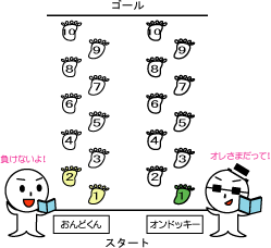 オンドッキーと勝負だ！